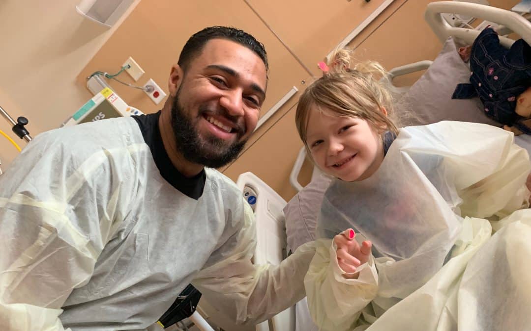 girl and man in hospital