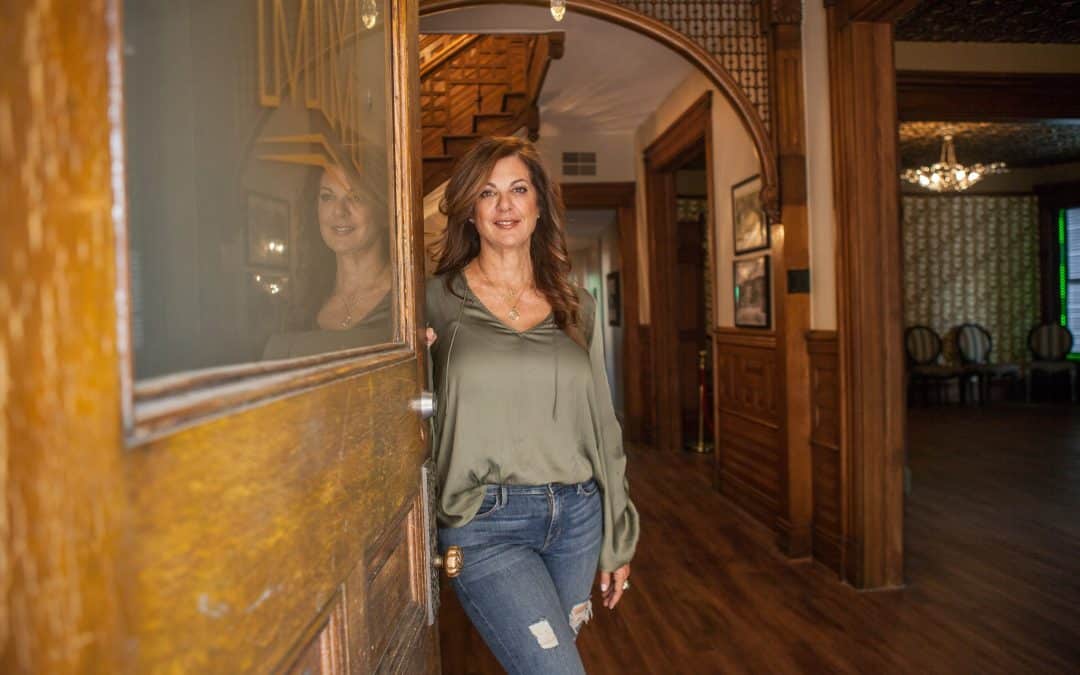 Lisa Leder, Owner of Marijuana Mansion inside building