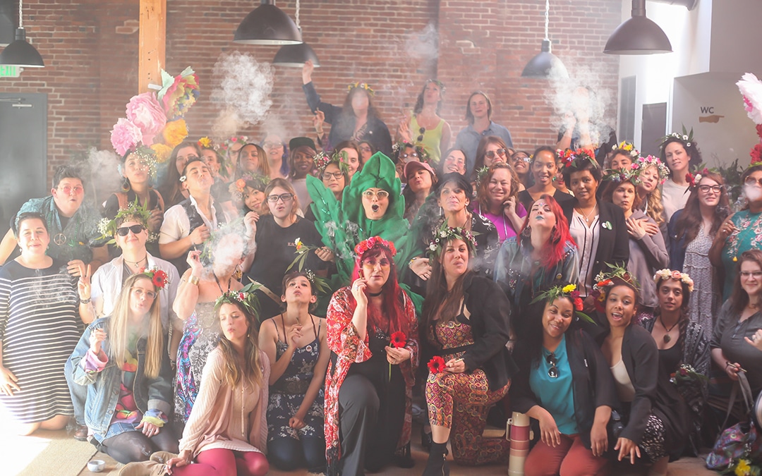 Group of women celebrating together